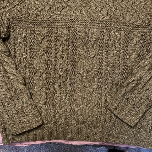 Polo by Ralph Lauren Men's XL Cable Knit Sweater in Olive - Picture 3 of 6